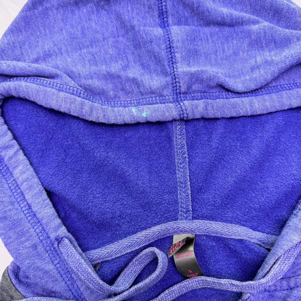 District Kansas City Royals Hoodie Womens Small Purple Gray Raglan Pullover KC - Picture 4 of 12